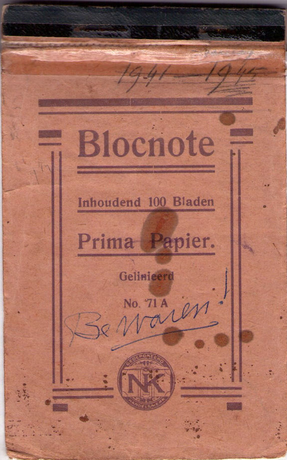Blocnote Pa voorblad 1
